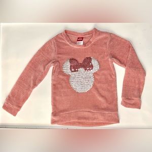 Disney Junior Minnie Mouse Sequin Sweaterl